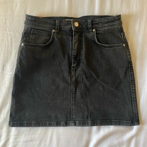 Zara Black Denim Skirt by TRF